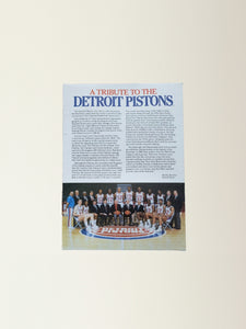(ss) Detroit Pistons Cereal Box