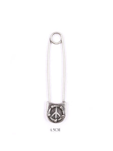 PEACE SIGN SAFETY PIN