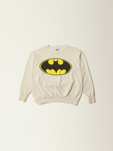 (ss) White Batman Sweater