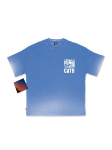 Cats Fade-away Tee - University Blue