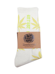 Yo HUF! Of The Highest Quality Socks - Plantlife sock Pale Moss