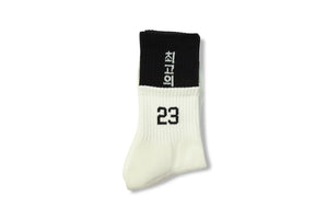 Double Team Socks - Black Cream