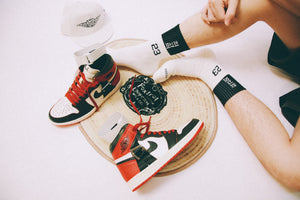 Double Team Socks - Black Cream